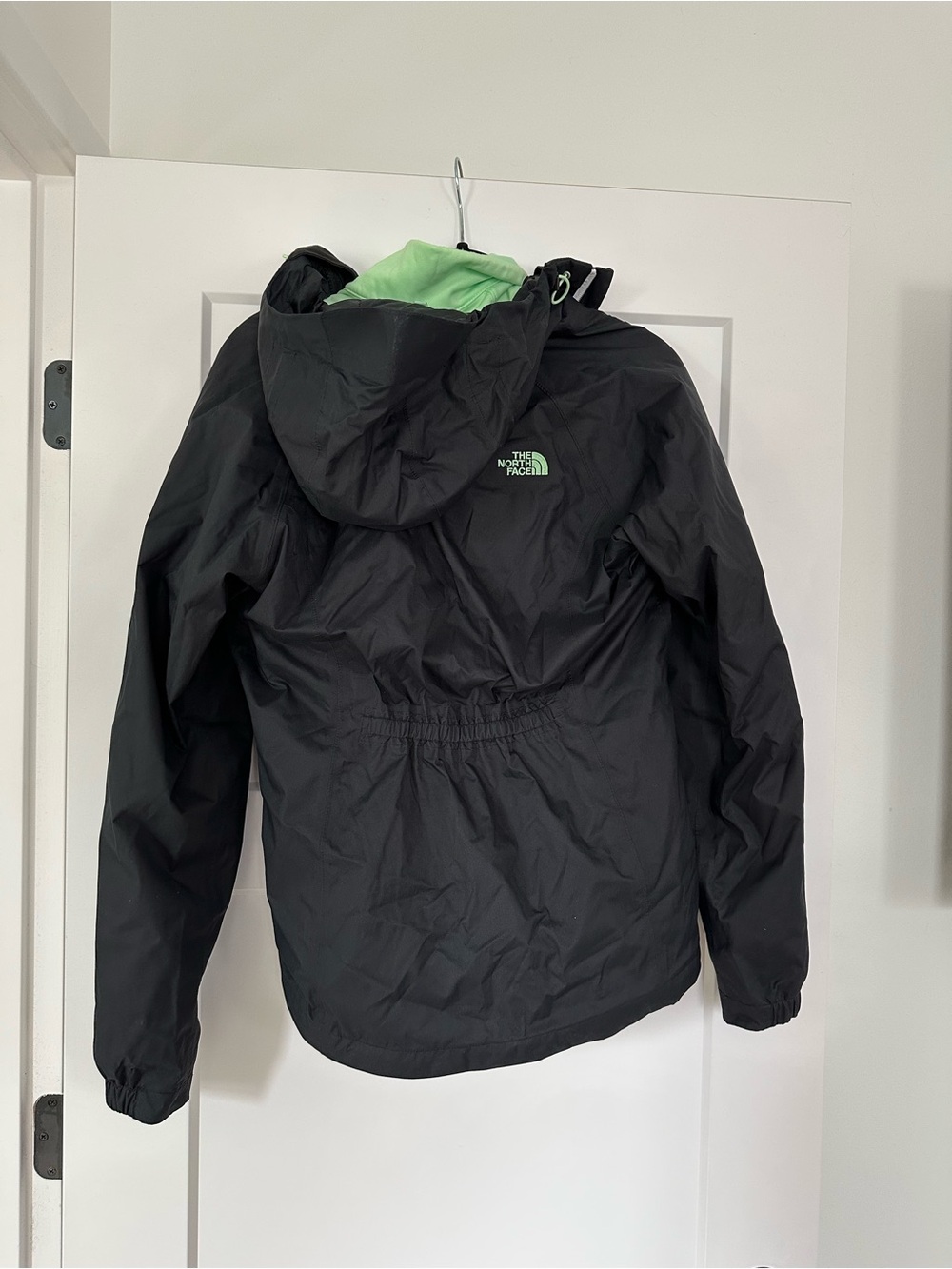 The North Face Black Shell Jacket with Mint Liner - Women's jacket Coat - Picture 3 of 4